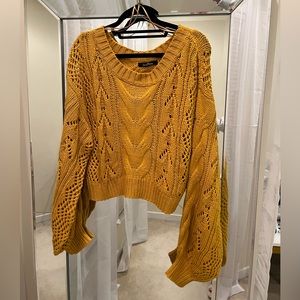 Love Tree mustard sweater
